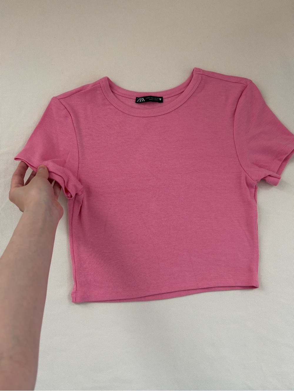 Zara Cropped Short Sleeve